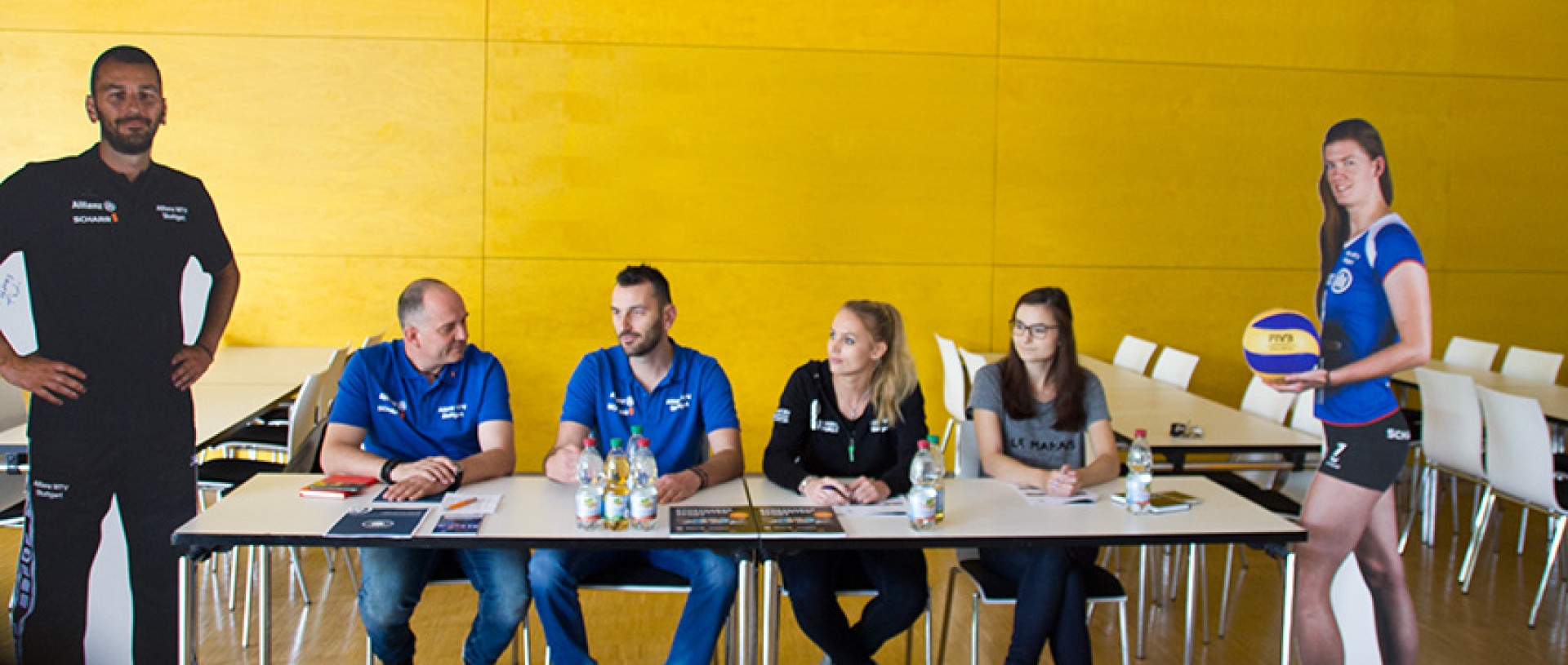 Pressekonferenz bei Allianz MTV: Wer ist neu im Kader, mit wem geht es weiter? (Foto: Katrin Keyerleber)